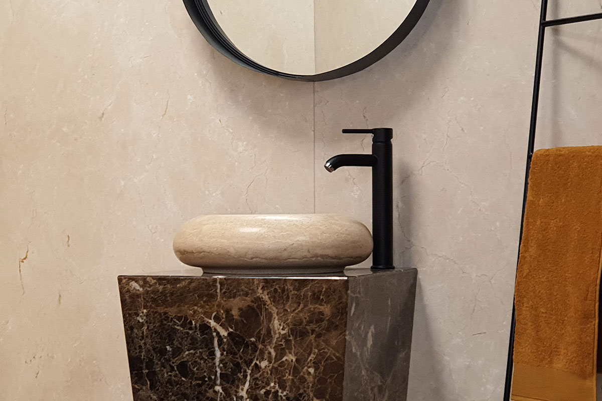 Réalisation sur-mesure pour votre salle de bain en granit